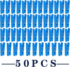Jdesun 50pcs Blue Wood Clips Mini Clothespins Wooden Utility Paper Photo Clips - Image 2