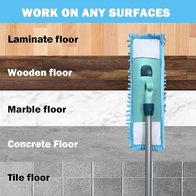 4PCS 16'' Microfiber Dust Mop Pads Compatible - Image 8
