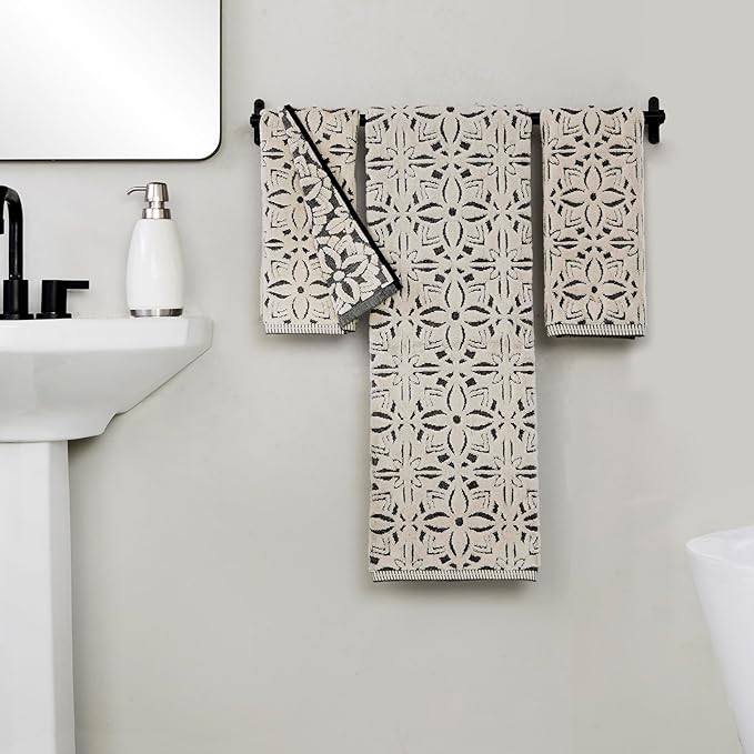 SKL Home Lisbon 100% Cotton Premium Bath Towel, 600 GSM, Soft & Absorbent - Image 2
