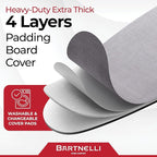 Bartnelli Extreme Stability Ironing Board 43x13 Upgraded Heavy-Duty Metal Frame - Image 3