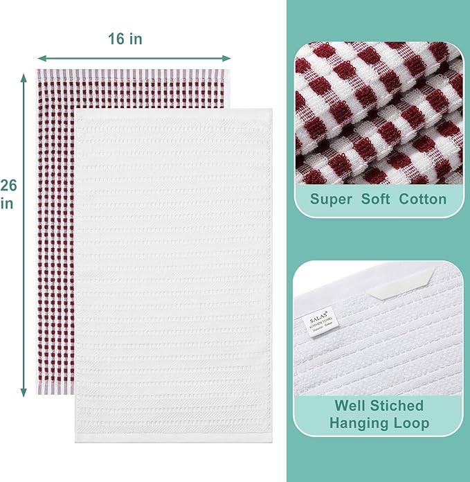 SALAS Cotton Dish Towels Cloths - Image 3