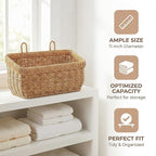 11 inches Wall Hanging Baskets Woven Basket Boho Style Fruit Basket Storage - Image 7
