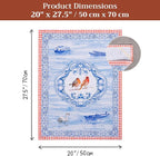 Maison d' Hermine Kitchen Towels Set of 3 100% Cotton 27.50" x 20" Reusable - Image 7