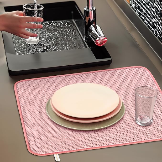 2 Pack Microfiber Dish Drying Mat - Image 3