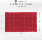 100% Cotton Terry Dish Towels, 4 Pack Plain, 16 x26 Inches, Super Soft and - Image 4