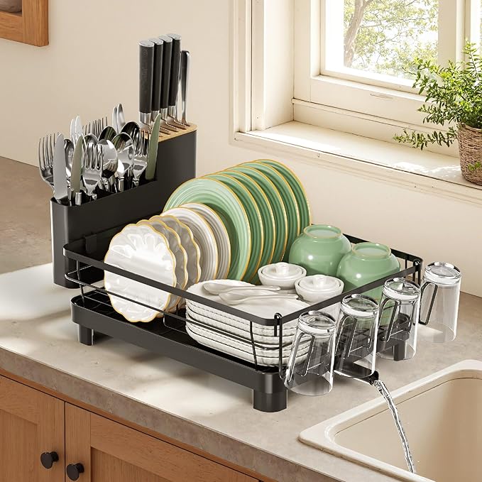 Runnatal Dish Drying Rack, Stainless Steel Dish Rack by Runnatal