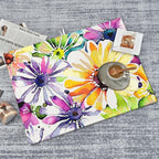 Absorbent Dish Drying Mat For Kitchen Counter, Colorful Flowers Microfiber Dish - Image 8