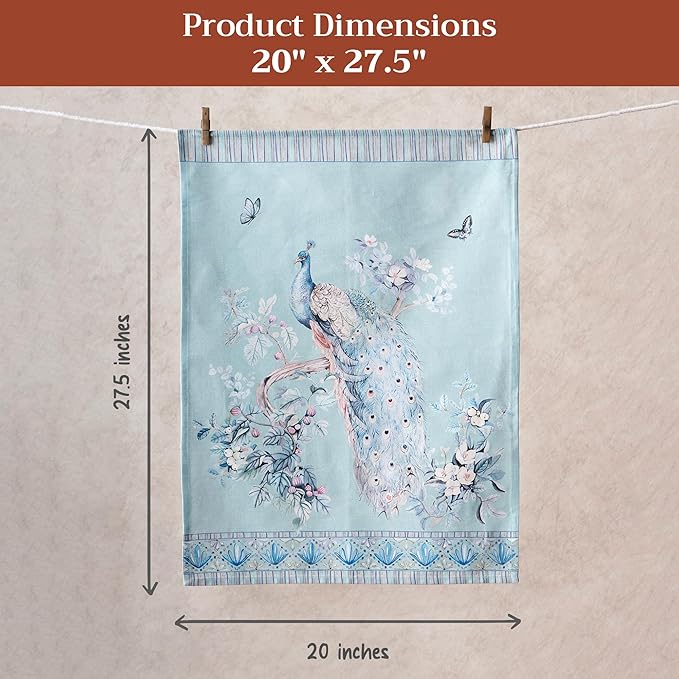 Maison d' Hermine Kitchen Towel 100% Combed Cotton Premium Set of 3 - Image 5