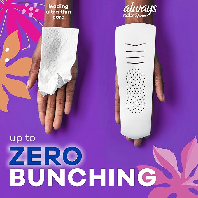 Always Radiant Feminine Pads for Women, Flexfoam Pads - Image 4