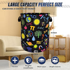 Funny Laundry Basket Oxford Cloth Foldable Geometry Pattern Laundry Hamper - Image 3