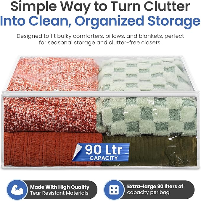 Handy Laundry Blanket Storage Bags - 90 L - Image 3