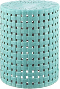 SAFAVIEH Home Collection Sayre Robins Egg Blue Ceramic 18-inch Decorative Accent Garden Stool for Living Room, Bathroom, Patio, Side Table, Plant Stand (Fully Assembled) by SAFAVIEH