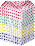 Kitinjoy Cotton 12 Pack Terry Kitchen Dish Cloths, 12 x 12 Inches Super Soft by Kitinjoy