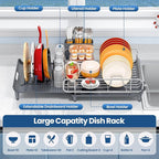 TOOLF Expandable Dish Rack, Dish Drying Rack - Image 2