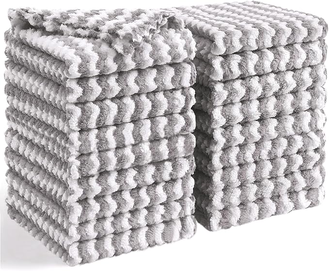 Homaxy 18 Pack Kitchen Dish Cloths, Ultra Soft and Absorbent Dish Towels by Homaxy