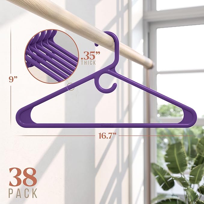 NEATERIZE Ultra Heavy Duty Plastic Clothes Hangers - Image 2