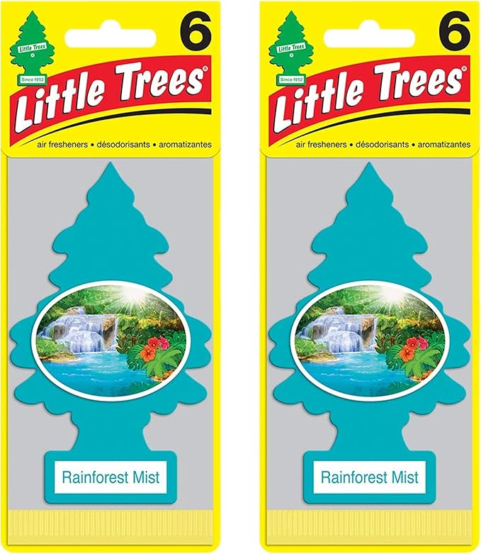Little Trees Cardboard Hanging Car, Home & Office Air Freshener, Rainforest Mist by LITTLETREES