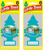 Little Trees Cardboard Hanging Car, Home & Office Air Freshener, Rainforest Mist by LITTLETREES