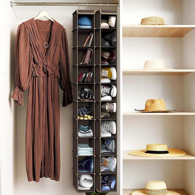 Simple Houseware 10 Shelves Hanging Shoes Organizer Holder - Image 2