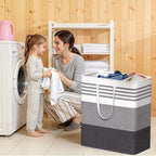 WOWBOX 2 Pack Laundry Hampers Baskets, Freestanding Dirty Clothes Hampers - Image 7