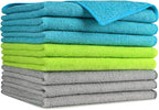 AIDEA Microfiber Cleaning Cloth-8PK, Soft Microfiber Towels by AIDEAHOME