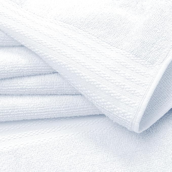 GLAMBURG Ultra Soft 12-Piece Washcloths Set 13x13-100% Ringspun Cotton - Image 2