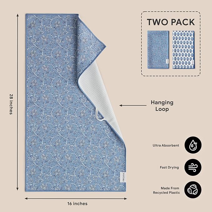 RECYCO Waffle Kitchen Towel Set of 2 - Image 6
