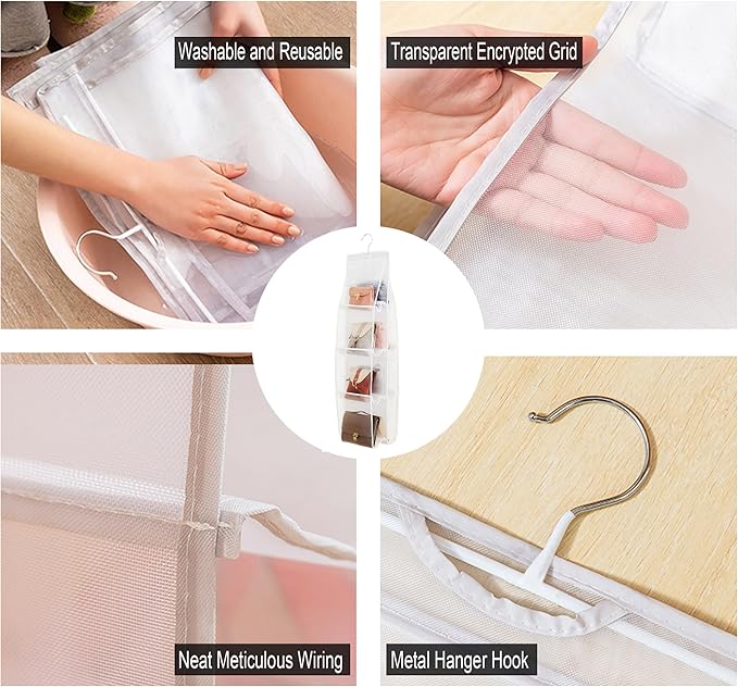 AARAINBOW 1 Pack Hanging Handbag Purse Organizer - Image 6