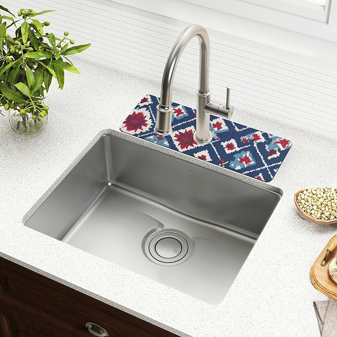 Kitchen Sink Splash Guard 2 PCS 30 Inch Sink Faucet Mat Splash Guard - Image 6