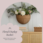 BEBE BASK Scalloped Wicker Hanging Basket - Image 7