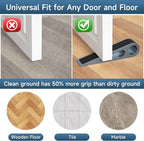 4 Pcs Heavy Duty Door Stopper for Bottom of Door, Aluminum & Rubber Door Stop - Image 4