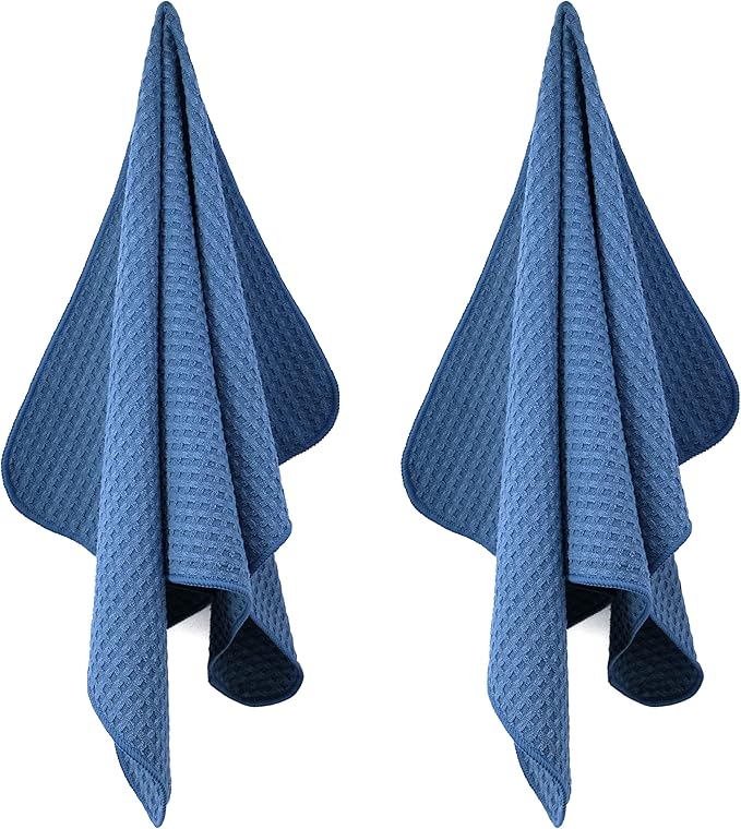 POLYTE Ultra Premium Microfiber Kitchen Dish Hand Towel Waffle Weave, 8 Pack - Image 2
