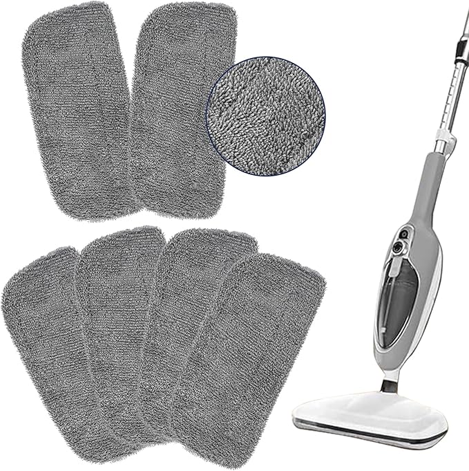 6Pack Steam Mop Replacement Pads Compatible by Fanshuge