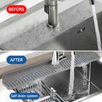 Kitchen Sink Splash Guard Gen2-30" x 6'' Silicone Sink Mat Splash Guard fit - Image 6