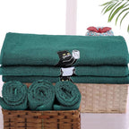 3 Pcs Cat Hand Towels for Bathroom Decor Funny Embroidered Black Cat Halloween - Image 6