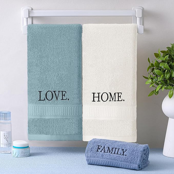 3 Pcs Home Love Family Decorative Hand Towels - Image 3