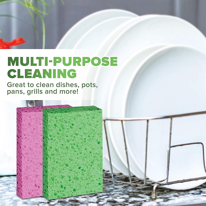 SCRUBIT Cleaning Scrub Sponges, Non-Scratch Kitchen Sponges - Image 4