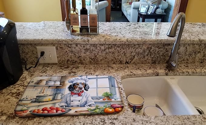 Caroline's Treasures DAC6246DDM English Setter The Chef Dish Drying Mat - Image 2
