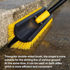 Yocada Double-Sided Floor Scrub Brush Triangle Brush Corner Crevice Cleaning - Image 3