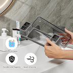 Toothbrush Holder for Bathrooms, 2 Cups Toothbrush Organizer for Bathroom - Image 2