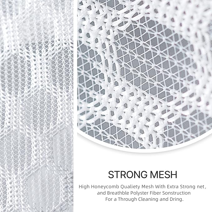 COMLIFE Set of 2 Delicates Honeycomb Mesh Laundry Bag, Use YKK Zipper, - Image 8