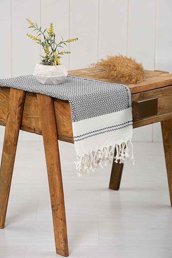 Evelynen Turkish Hand Towels for Bathroom & Kitchen Towels Decorative Set of 2 - Image 2