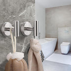 Towel Hook for Bathroom, Screw Mount Heavy Duty Wall Hooks, Stainless Steel - Image 7