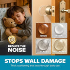 Strongest Home Wall & Door Handle Stopper 3.15" Set 5 Pieces of White Rubber - Image 5