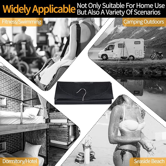 Breathable Mesh Laundry Hamper, Bringing Hooks Foldable Hanging Shower Caddy - Image 7