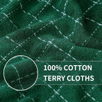 Homaxy 100% Cotton Terry Kitchen Towels, Checkered Designed, Soft and Super - Image 2