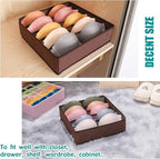 Drawer under Cabinet Clothes Organizer 5 Cell Foldable Storage Cubes Underwear - Image 3