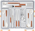 Large Utensil Drawer Organizer Expandable Silverware Organizer by Spaclear