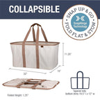 CleverMade Collapsible Laundry Tote 2-Pack – Foldable Carry-All Storage Bin - Image 2