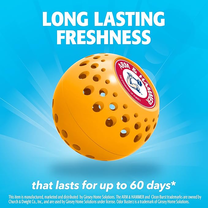 Arm & Hammer OdorBusterz® Odor Eliminator Balls, Clean Burst, Hampers & Small - Image 4